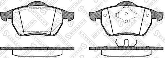 Stellox 401 000B-SX - Kit de plaquettes de frein, frein à disque cwaw.fr