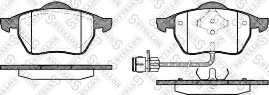 Stellox 401 002B-SX - Kit de plaquettes de frein, frein à disque cwaw.fr