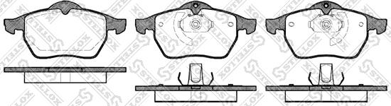 Stellox 401 010B-SX - Kit de plaquettes de frein, frein à disque cwaw.fr