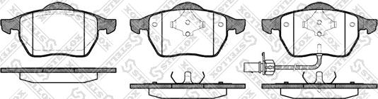 Stellox 401 011B-SX - Kit de plaquettes de frein, frein à disque cwaw.fr