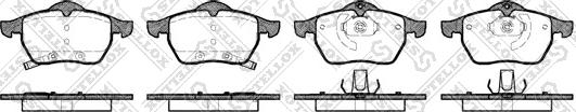 Stellox 401 032-SX - Kit de plaquettes de frein, frein à disque cwaw.fr