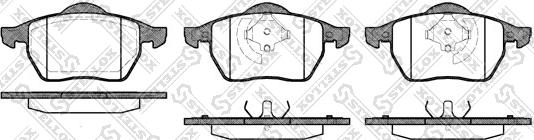 Stellox 401 020B-SX - Kit de plaquettes de frein, frein à disque cwaw.fr