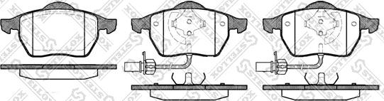 Stellox 401 022B-SX - Kit de plaquettes de frein, frein à disque cwaw.fr