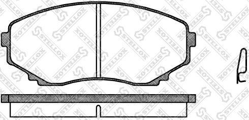 Stellox 408 000-SX - Kit de plaquettes de frein, frein à disque cwaw.fr