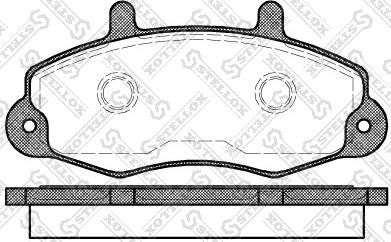 Stellox 402 000B-SX - Kit de plaquettes de frein, frein à disque cwaw.fr