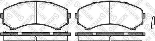 Stellox 407 000-SX - Kit de plaquettes de frein, frein à disque cwaw.fr