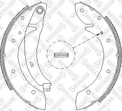 Stellox 407 102-SX - Jeu de mâchoires de frein cwaw.fr