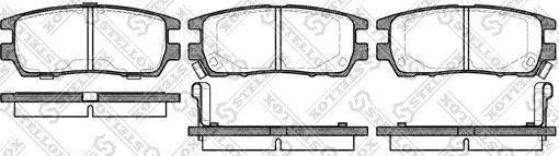 Stellox 416 002B-SX - Kit de plaquettes de frein, frein à disque cwaw.fr