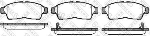 Stellox 413 002B-SX - Kit de plaquettes de frein, frein à disque cwaw.fr