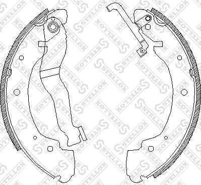 Stellox 413 100-SX - Jeu de mâchoires de frein cwaw.fr