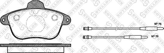 Stellox 412 004B-SX - Kit de plaquettes de frein, frein à disque cwaw.fr