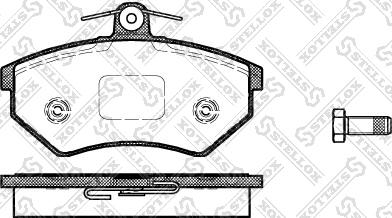 Stellox 412 000-SX - Kit de plaquettes de frein, frein à disque cwaw.fr