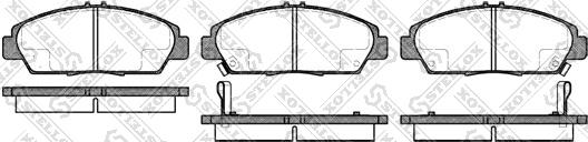 Stellox 417 002B-SX - Kit de plaquettes de frein, frein à disque cwaw.fr