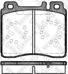 Stellox 431 000B-SX - Kit de plaquettes de frein, frein à disque cwaw.fr