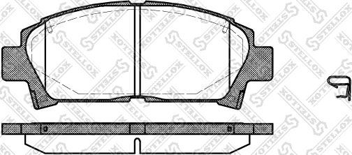 Stellox 438 002-SX - Kit de plaquettes de frein, frein à disque cwaw.fr