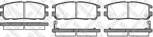 Stellox 437 002B-SX - Kit de plaquettes de frein, frein à disque cwaw.fr