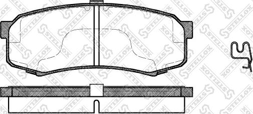 Stellox 424 004B-SX - Kit de plaquettes de frein, frein à disque cwaw.fr