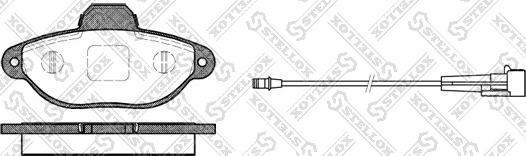 Stellox 425 001B-SX - Kit de plaquettes de frein, frein à disque cwaw.fr