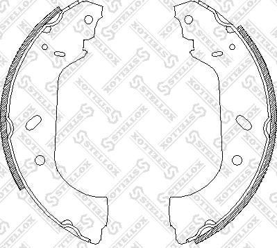 Stellox 428 100-SX - Jeu de mâchoires de frein cwaw.fr