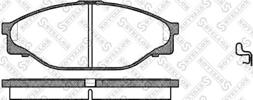 Stellox 423 020-SX - Kit de plaquettes de frein, frein à disque cwaw.fr