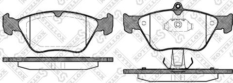 Stellox 479 000B-SX - Kit de plaquettes de frein, frein à disque cwaw.fr