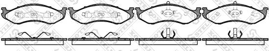 Stellox 478 000B-SX - Kit de plaquettes de frein, frein à disque cwaw.fr