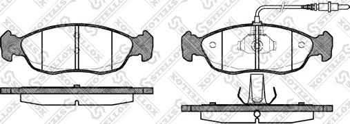 Stellox 472 002B-SX - Kit de plaquettes de frein, frein à disque cwaw.fr