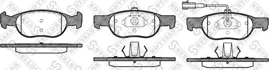 Stellox 599 031B-SX - Kit de plaquettes de frein, frein à disque cwaw.fr