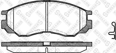 Stellox 594 000-SX - Kit de plaquettes de frein, frein à disque cwaw.fr