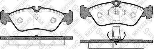 Stellox 591 000B-SX - Kit de plaquettes de frein, frein à disque cwaw.fr