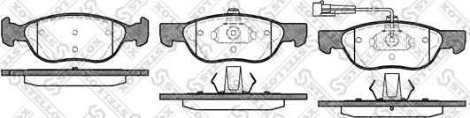 Stellox 598 011B-SX - Kit de plaquettes de frein, frein à disque cwaw.fr