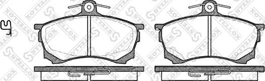 Stellox 593 000B-SX - Kit de plaquettes de frein, frein à disque cwaw.fr