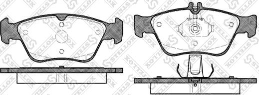 Stellox 597 000B-SX - Kit de plaquettes de frein, frein à disque cwaw.fr