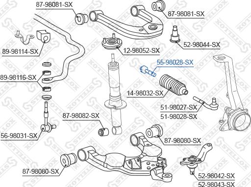 Stellox 55-98028-SX - Rotule de direction intérieure, barre de connexion cwaw.fr