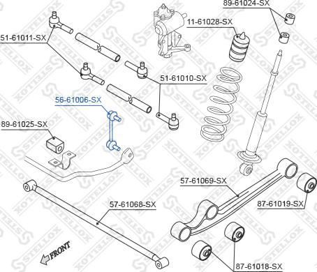 Stellox 56-61006-SX - Entretoise / tige, stabilisateur cwaw.fr