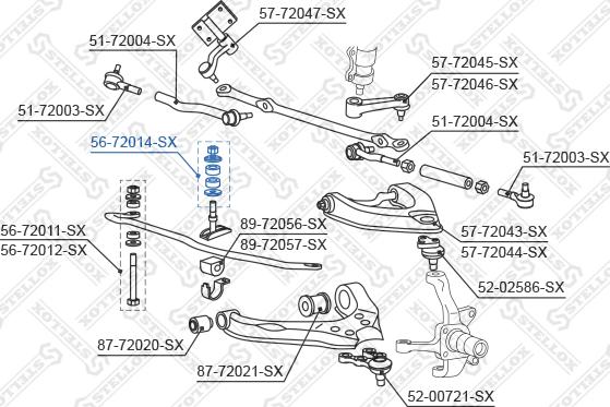 Stellox 56-72014-SX - Coussinet de palier, stabilisateur cwaw.fr