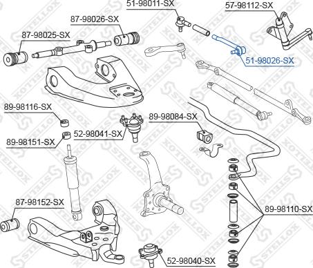 Stellox 51-98026-SX - Rotule de barre de connexion cwaw.fr