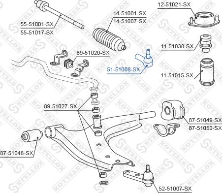 Stellox 51-51008-SX - Rotule de barre de connexion cwaw.fr