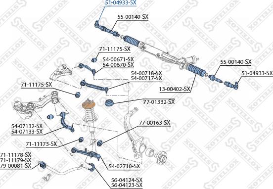 Stellox 51-04933-SX - Rotule de barre de connexion cwaw.fr