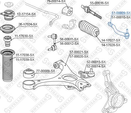 Stellox 51-00009-SX - Rotule de barre de connexion cwaw.fr