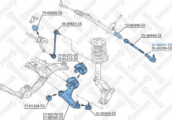 Stellox 51-00291-SX - Rotule de barre de connexion cwaw.fr