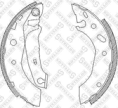 Stellox 518 101-SX - Jeu de mâchoires de frein cwaw.fr