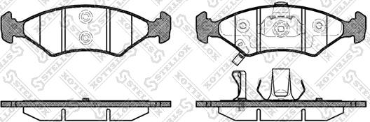 Stellox 513 022B-SX - Kit de plaquettes de frein, frein à disque cwaw.fr