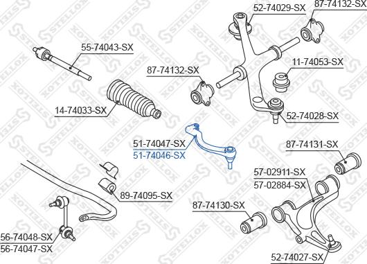 Stellox 51-74046-SX - Rotule de barre de connexion cwaw.fr