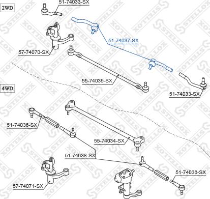 Stellox 51-74037-SX - Rotule de barre de connexion cwaw.fr