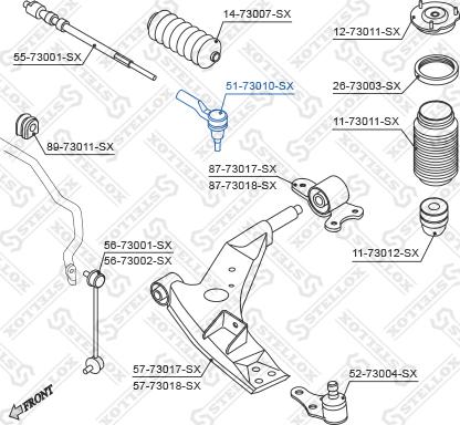 Stellox 51-73010-SX - Rotule de barre de connexion cwaw.fr