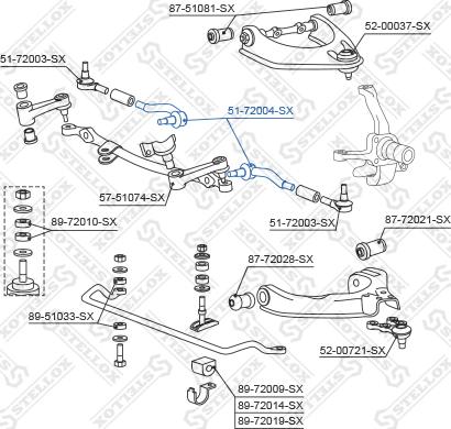 Stellox 51-72004-SX - Rotule de barre de connexion cwaw.fr