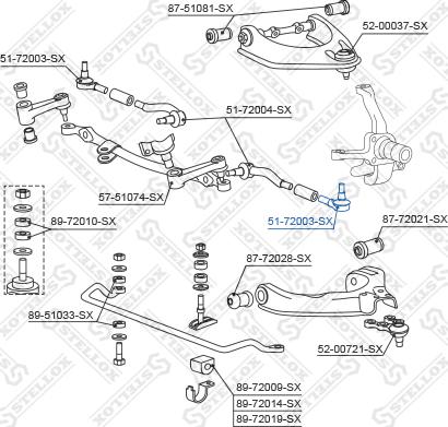 Stellox 51-72003-SX - Rotule de barre de connexion cwaw.fr