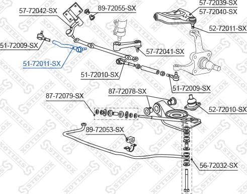 Stellox 51-72011-SX - Rotule de barre de connexion cwaw.fr