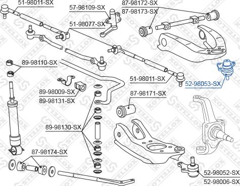 Stellox 52-98053-SX - Rotule de suspension cwaw.fr